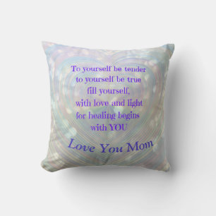 Almofada Amo-Te, Mãe, Travesseiro decorativo De Encorajamen