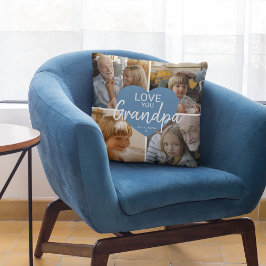 Almofada Amo Você 'Vovô' Colagem Personalizada de Fotos em