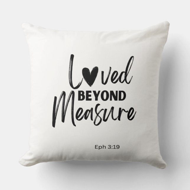 Almofada Amor além da medida Ef 3:19 (Frente)