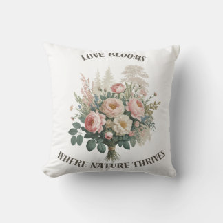 Almofada Amor Blooms com Natureza