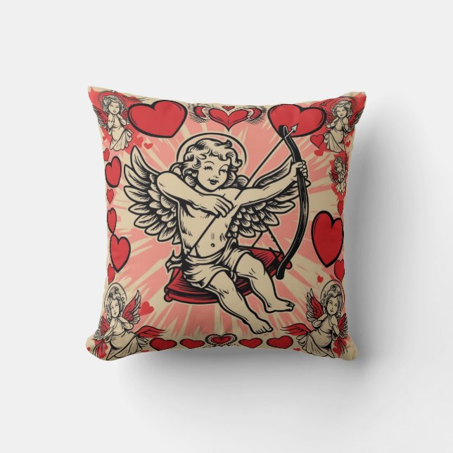 Almofada amor cupido vintage (Frente)