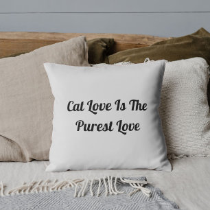 Almofada Amor de Gato Puro Personalizado Fofo Divertido Cin