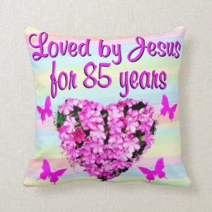 ALMOFADA AMOR DE JESUS POR 85 ANOS DE TRAVESSEIRO