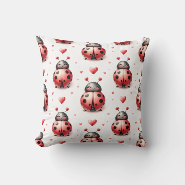 Almofada Amor de Joaninha (personalizado) (Frente)