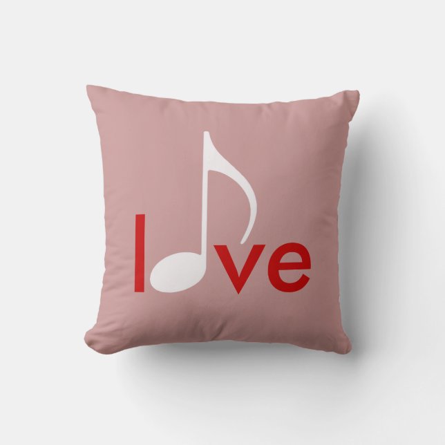 Almofada amor de nota musical (Frente)