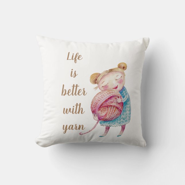 Almofada Amor de Yarn Doce (Frente)