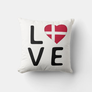 Almofada Amor - Dinamarca Flag