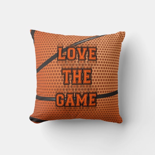 Almofada Amor do basquetebol o jogo (Frente)