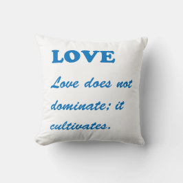 Almofada AMOR do texto: Hap espiritual do sócio da vida da