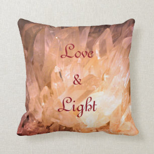 Almofada Amor dos cristais & design natural claro