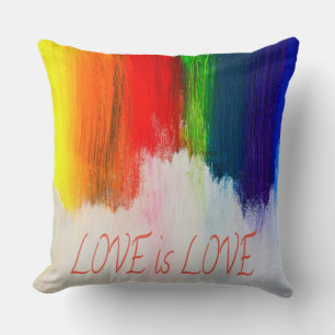 Almofada Amor é Orgulho Arco-Íris LBGQT