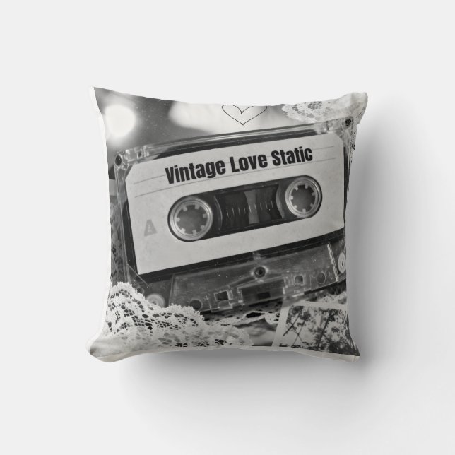 Almofada Amor Estático Vintage (Frente)