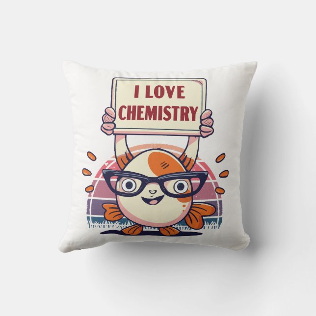 Almofada Amor Guppies e Química (Verso)