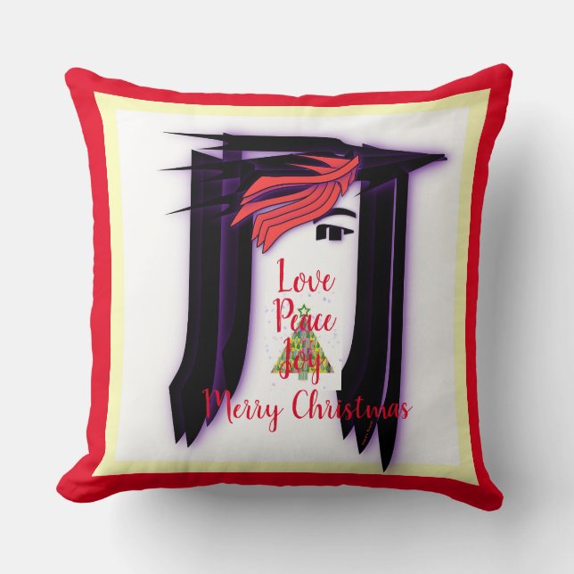 Almofada Amor, Joy, Feliz Natal (Frente)