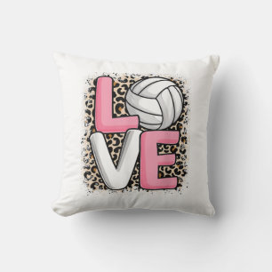 Almofada Amor Leopardo-do-voleibol Mulheres Imprimidas Voll