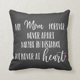 Almofada Amor, mãe para sempre, nunca separe o presente de