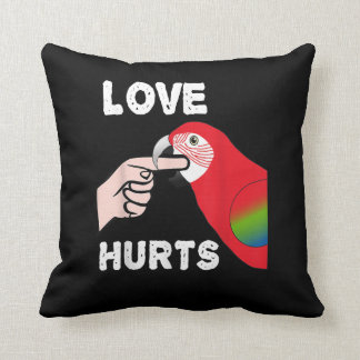 Almofada Amor Magoa Macaw Papagaio Morrendo Dedo