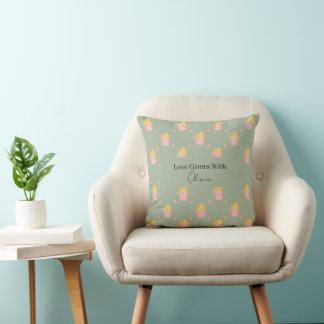 Almofada Amor Personalizado Cresce Com Você Floral