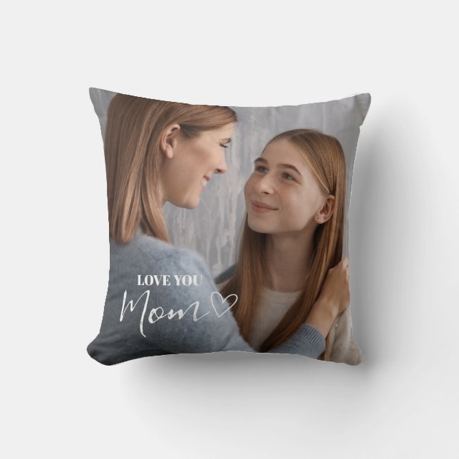 Almofada Amor Personalizado Foto Da Mãe (Frente)