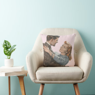 Almofada Amor Romântico Vintage Recém-casados Vamos Dançar?