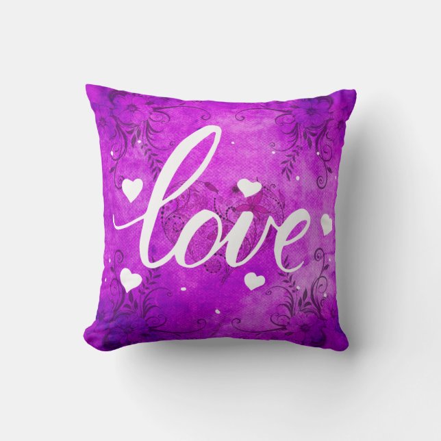 Almofada Amor Roxo (Frente)