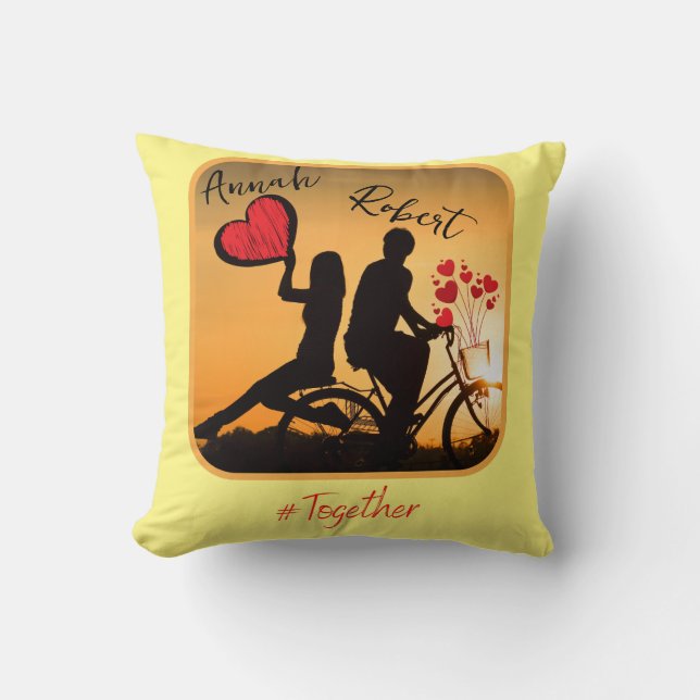 Almofada Amor sempre romântico (Frente)