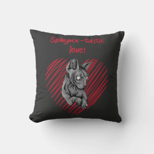 Almofada Amor Sphynx tastic por cada gato esfinge