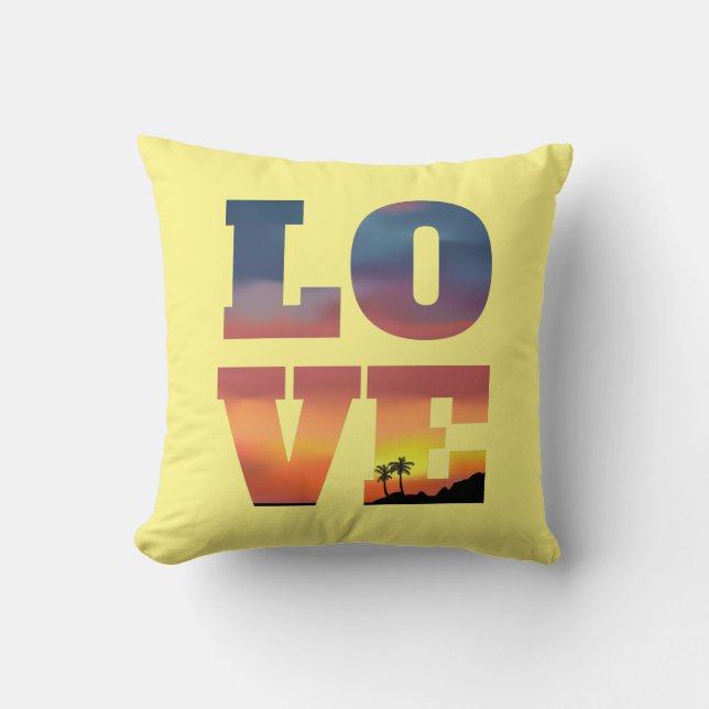 Almofada Amor Tropical Sunset (Frente)