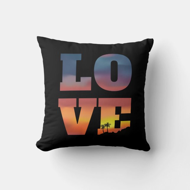 Almofada Amor Tropical Sunset (Frente)