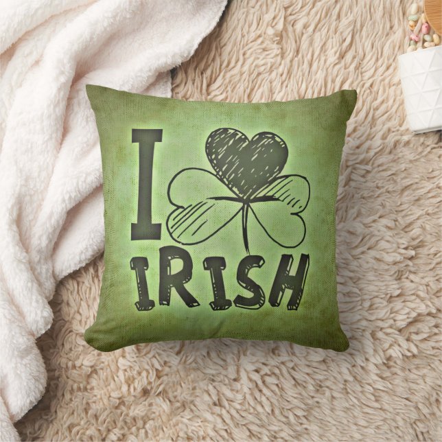 Almofada Amor Verde Trevo Irlandês  (Cobertor)