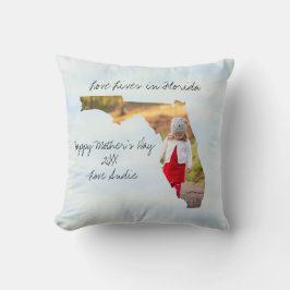 Almofada Amor Vive No Estado Da Flórida Molda Foto Personal