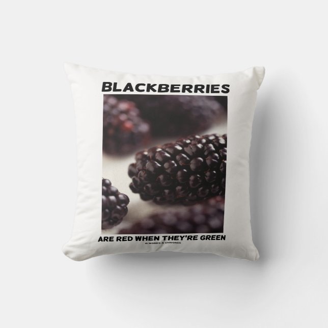 Almofada Amoras Negras são Vermelhas quando são Verdes (Frente)