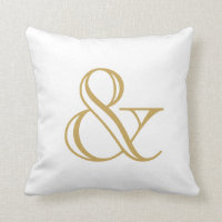 Ampersand Branco E Dourado