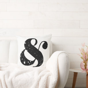 Almofada Ampersand preto