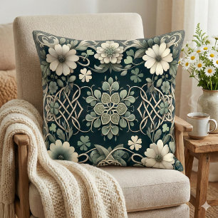 Almofada Amuleto Floral Trevo Celta