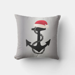 Almofada ANCHOR náutico com SANTA HAT |