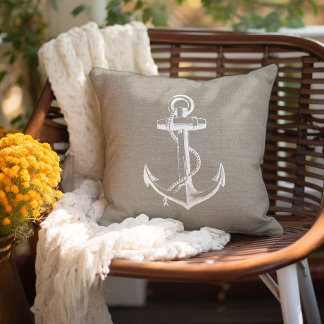 Almofada Anchor Rustic Chic Vintage