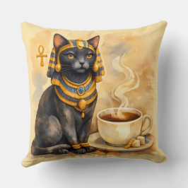 Almofada Ancient Egyptian Cat Bastet Inspired Decor