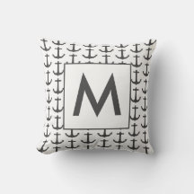 Âncora Náutica Branca Preta Personalizada