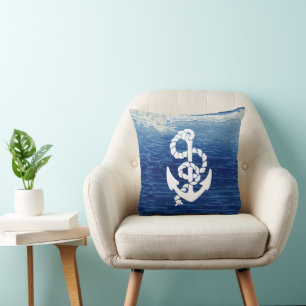 Almofada Âncora Náutica Personalizada Vivendo o Sonho