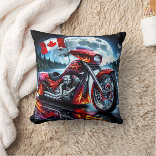 Almofada Andando à noite com o espírito canadense