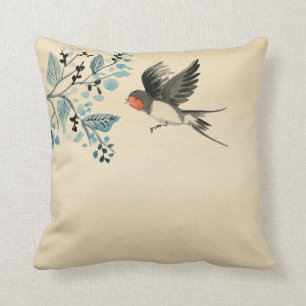 Almofada Andorinha do vintage