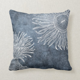 Almofada Anemia Marítima Marinho Azul Branco