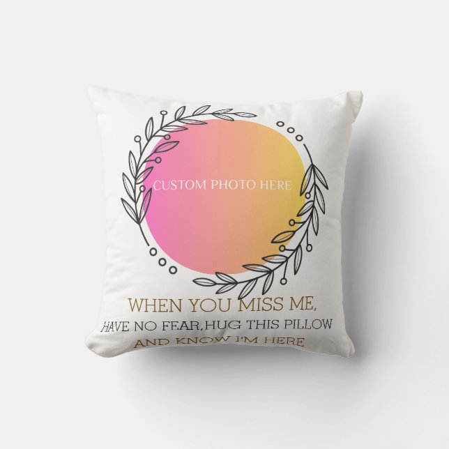 Almofada Angel Memorial Pillow with Family Photo (Frente)