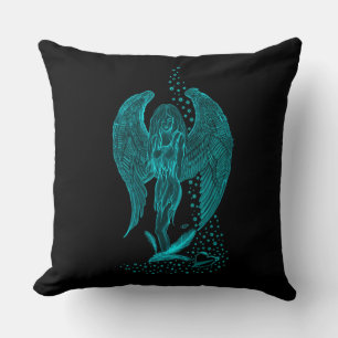 Almofada Angel perdeu no Love, Design preto e verde