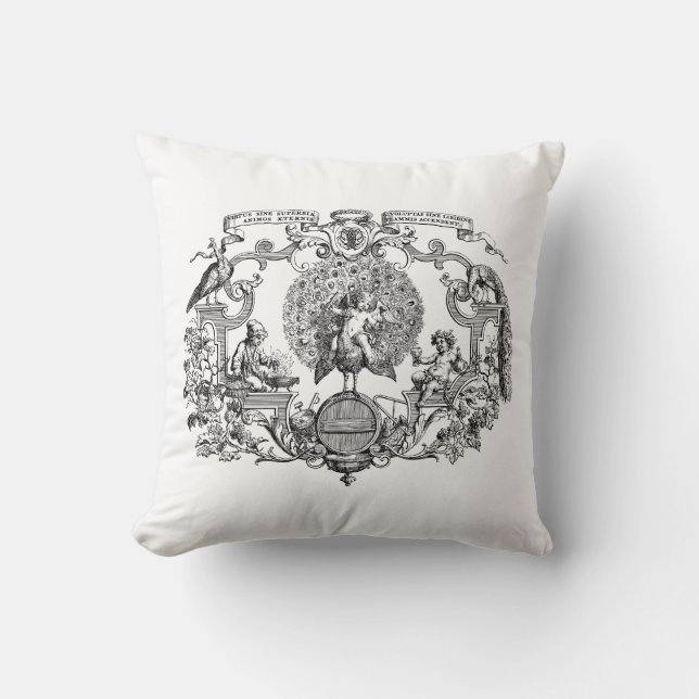 Almofada Angela Pillow Preto e Branco (Frente)