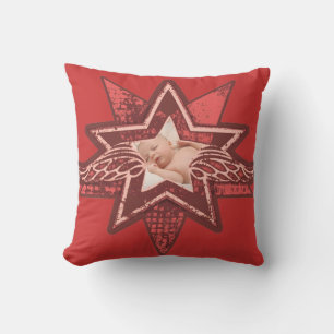 Almofada Angelic star red Brown adicione seu próprio trave