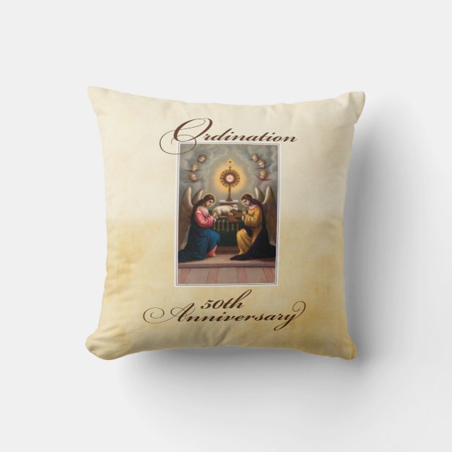 Almofada Ângulos do aniversário da 50ª Portaria em Altar (Frente)