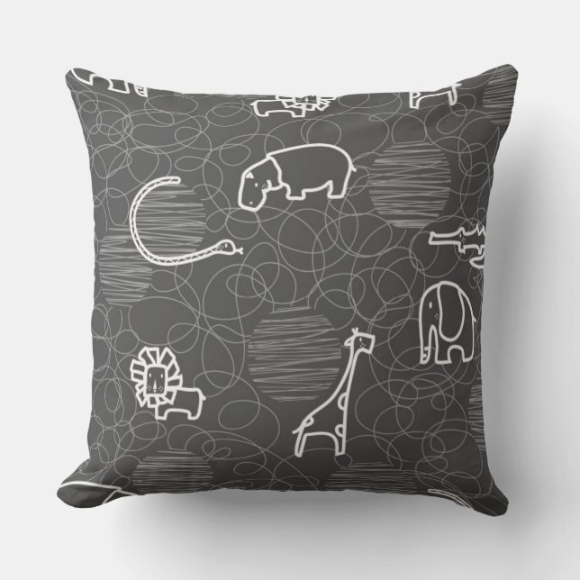 Almofada animais 5 do safari (Frente)