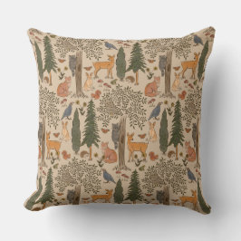 Almofada Animais da Floresta Florestal do Armário